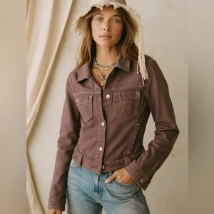 CAbi Women's Purple Denim Jacket SIZE SMALL